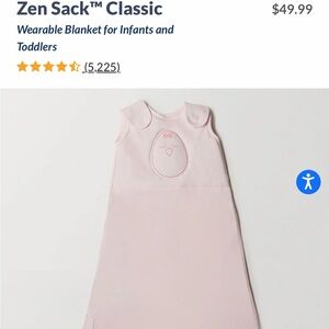 Pink Lightly Weighted Wearable Blanket